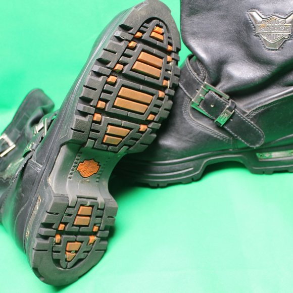 Harley-Davidson  Motorcycle Riding Boots Buckle  Size 11  95001 style - Picture 6 of 9